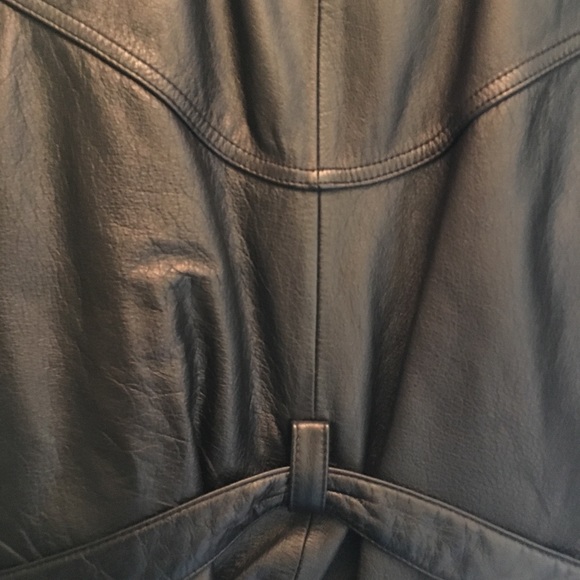 Wilson’s black leather coat w/removable liner -M - Picture 7 of 8